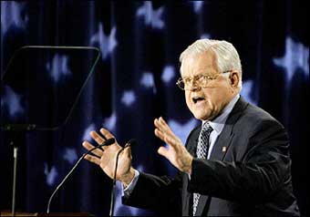 US Senator Edward Kennedy, D-MA, seen here in 2004. America's ongoing military entanglement in Iraq has become President George Bush's Vietnam, Kennedy said. [AFP]