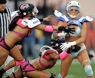 Third annual Lingerie Bowl football game