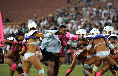 Third annual Lingerie Bowl football game