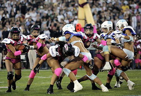 Third annual Lingerie Bowl football game