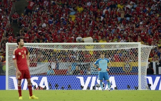 衛(wèi)冕冠軍西班牙的14個(gè)絕望表情