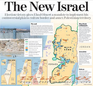 《獨立報》：新以色列——重劃西岸邊界