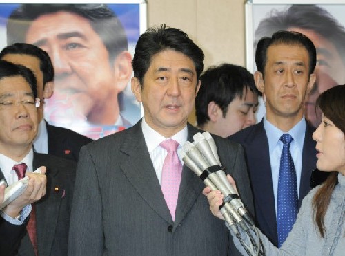 日媒稱安倍對華戰略自相矛盾 近九成當選議員贊成修憲