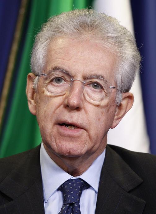 意大利總理蒙蒂辭職 笑稱和世界末日無關