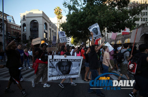 美國齊默爾曼事件引發抗議示威 17名參加者遭逮捕