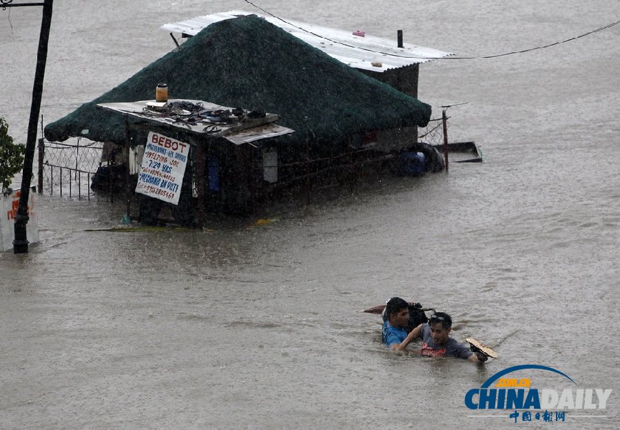 菲律賓暴雨成災 已致2人死亡多人失蹤（組圖）