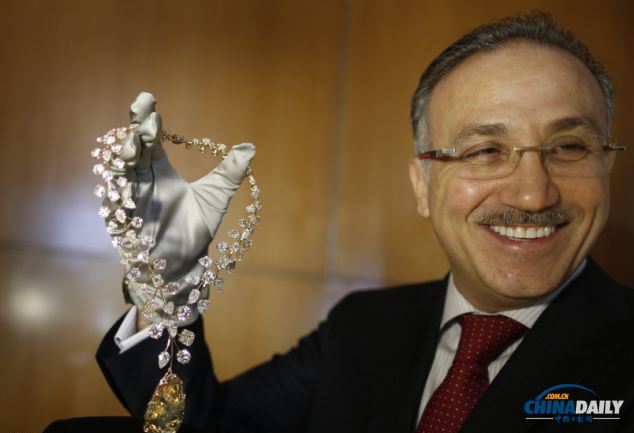 400多克拉！最大黃鉆項鏈拍賣估價超3億元