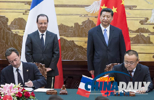 奧朗德37小時訪華收獲頗豐 法媒高度關(guān)注積極評價