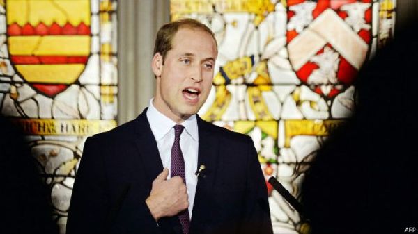 威廉王子登上中國綜藝節目 宣傳保護野生動物