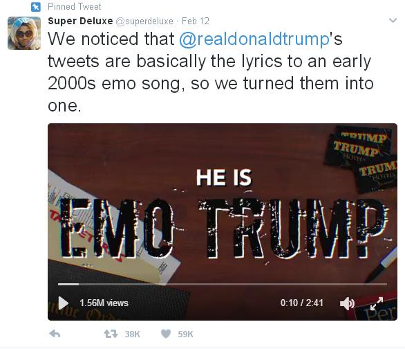 川普推文編成逆天神曲 超!好!聽!