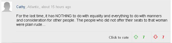 公交車上到底該不該讓座?英國人也在為此爭執(zhí)不休