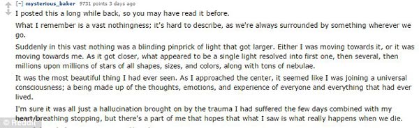 死后到底會發生什么?起死回生的人來告訴你