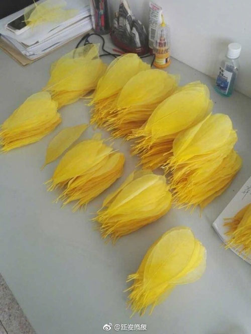 6000片樹葉做出美裙 原來他們是這么做到的！