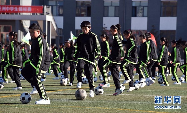 Inner Mongolia strengthens school soccer training